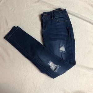 Fashion Nova Ripped Blue Jeans